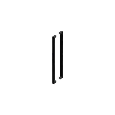 Deltana 42 Back to Back Contemporary Pulls Black Finish SSPBB4215U19